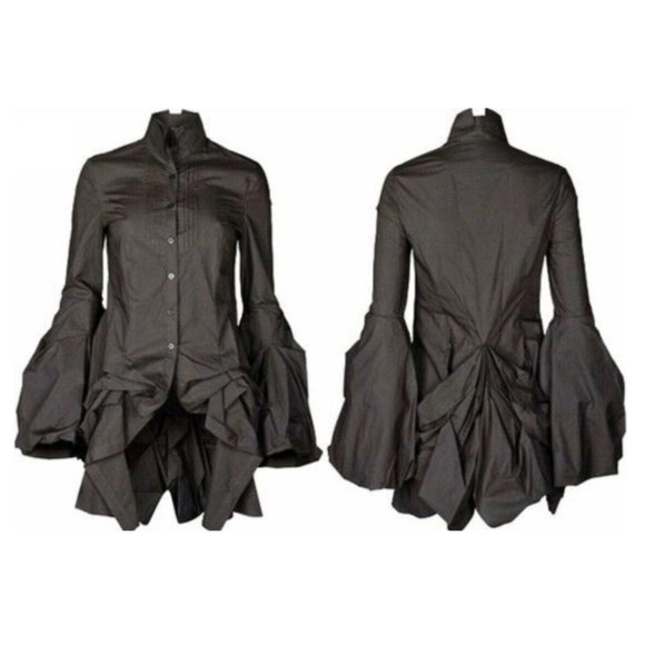 All Saints Tops - ALLSAINTS Archives • Black Katerina Blouse UK 10